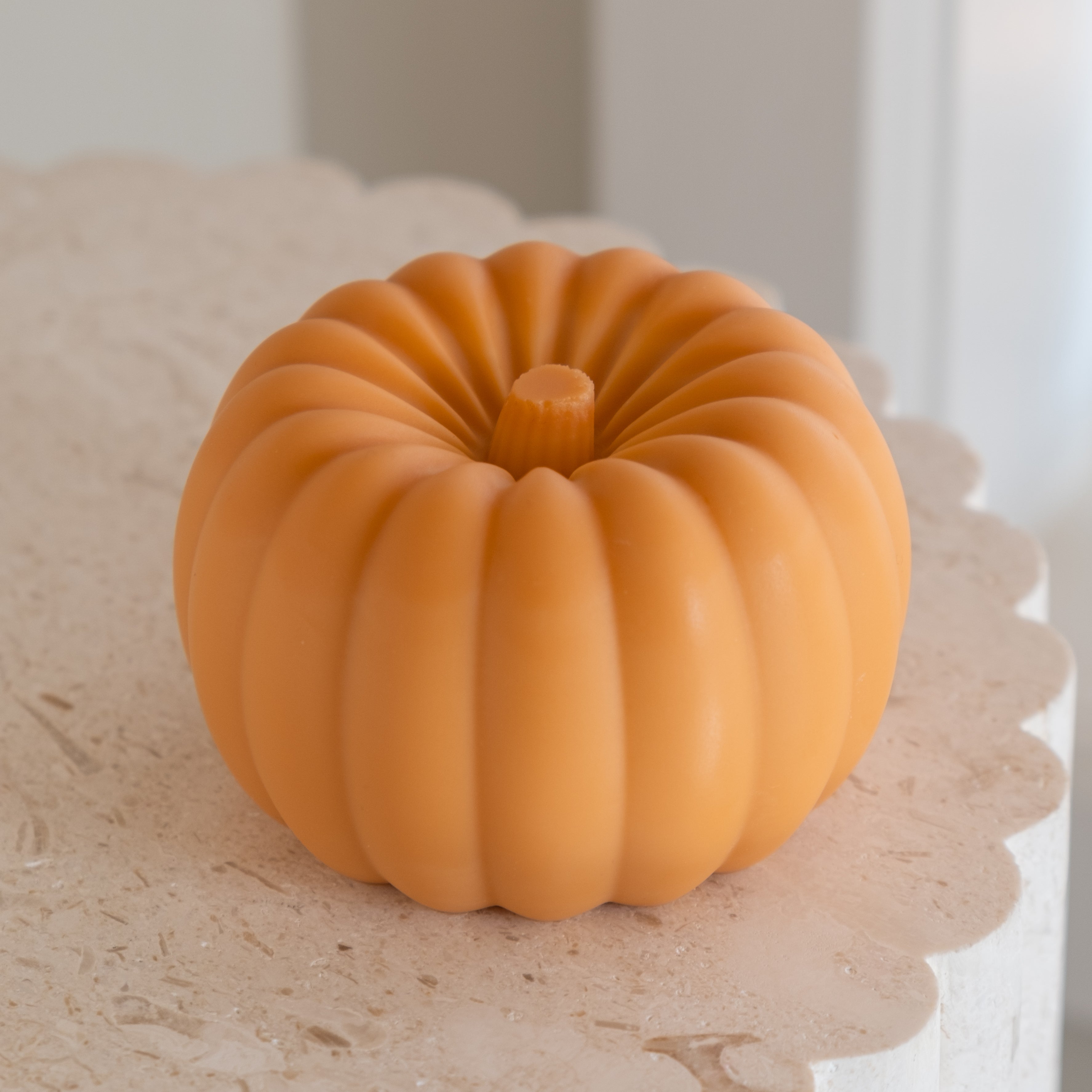 Professional Large Pumpkin Candle Mould silicone candle mould by MYKA Candles and Moulds, also used for resin moulds and baking mould designs.