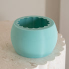 An aesthetic Large Pumpkin Candle Mould silicone candle mould from MYKA Candles and Moulds, perfect for soap, resin, and cake mould art.