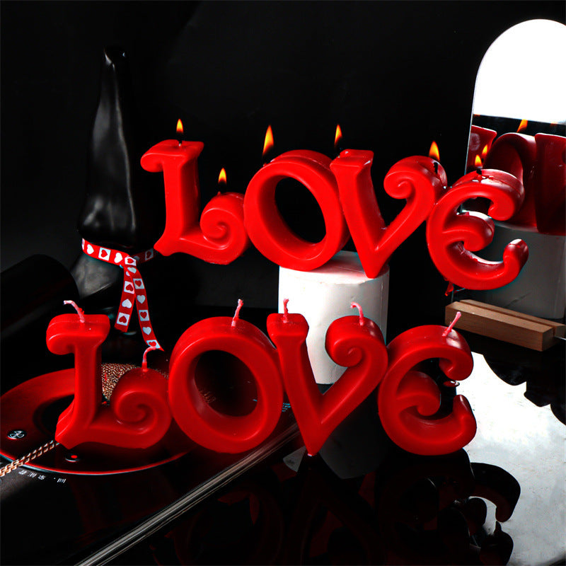 Precision-designed Love Candle Mould silicone candle mold by MYKA Candles and Moulds for resin moulds and gourmet cake mould designs.