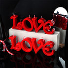 A Love Candle Mould silicone candle mold by MYKA Candles and Moulds, designed for easy release in soap, resin, and cake mould casting.