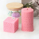 The Love Pillar Candle Moulds silicone candle mould by MYKA Candles and Moulds, optimized for professional candle, soap, and cake moulds.