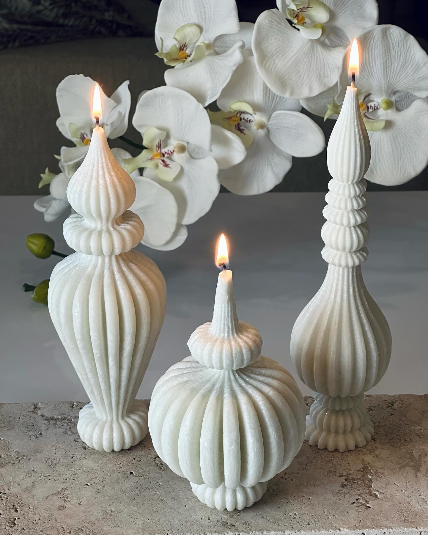 The flexible Love Potion Mould silicone candle mould by MYKA Candles and Moulds, suitable for plaster casting and candle making.
