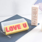 The Love U Candle Mould silicone candle mold by MYKA Candles and Moulds, featuring high detail for candle, soap, and baking moulds.