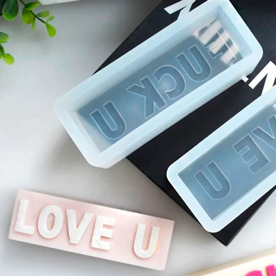 A high-performance Love U Candle Mould silicone candle mold from MYKA Candles and Moulds for resin art and professional baking mould use.