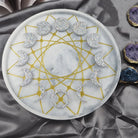 Crafting with the Lunar Phase Tray Candle Mould silicone candle mould by MYKA Candles and Moulds, also used for soap, resin, and cake moulds.