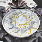 Handmade Lunar Phase Tray Candle Mould silicone candle mold from MYKA Candles and Moulds, perfect for resin moulds and unique baking mould shapes.