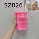 An aesthetic Malamute Puppy Candle Mould silicone candle mould from MYKA Candles and Moulds, perfect for soap, resin, and cake mould art.
