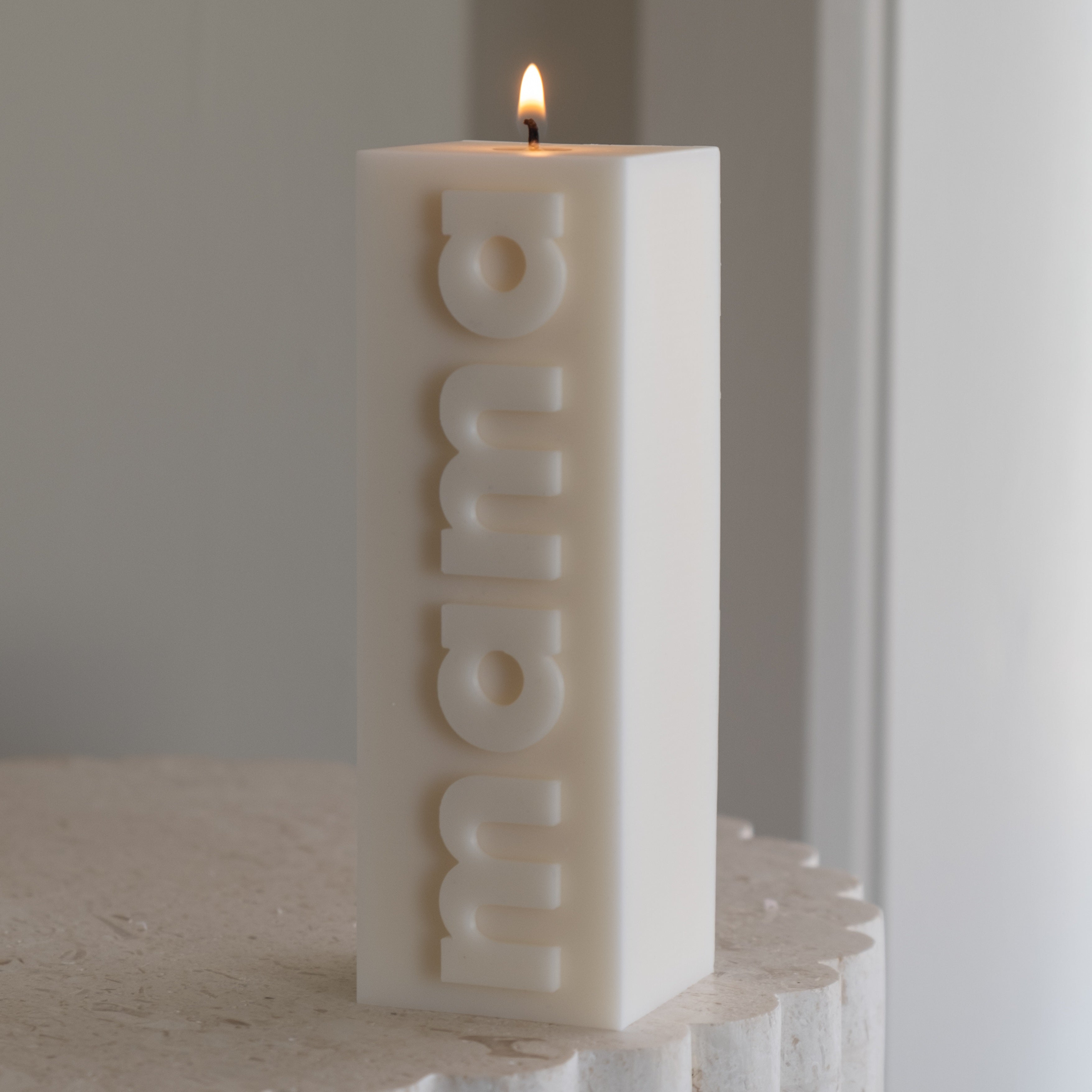 Precision-designed Mama Block Silicone Candle Mould silicone candle mold by MYKA Candles and Moulds for resin moulds and gourmet cake mould designs.