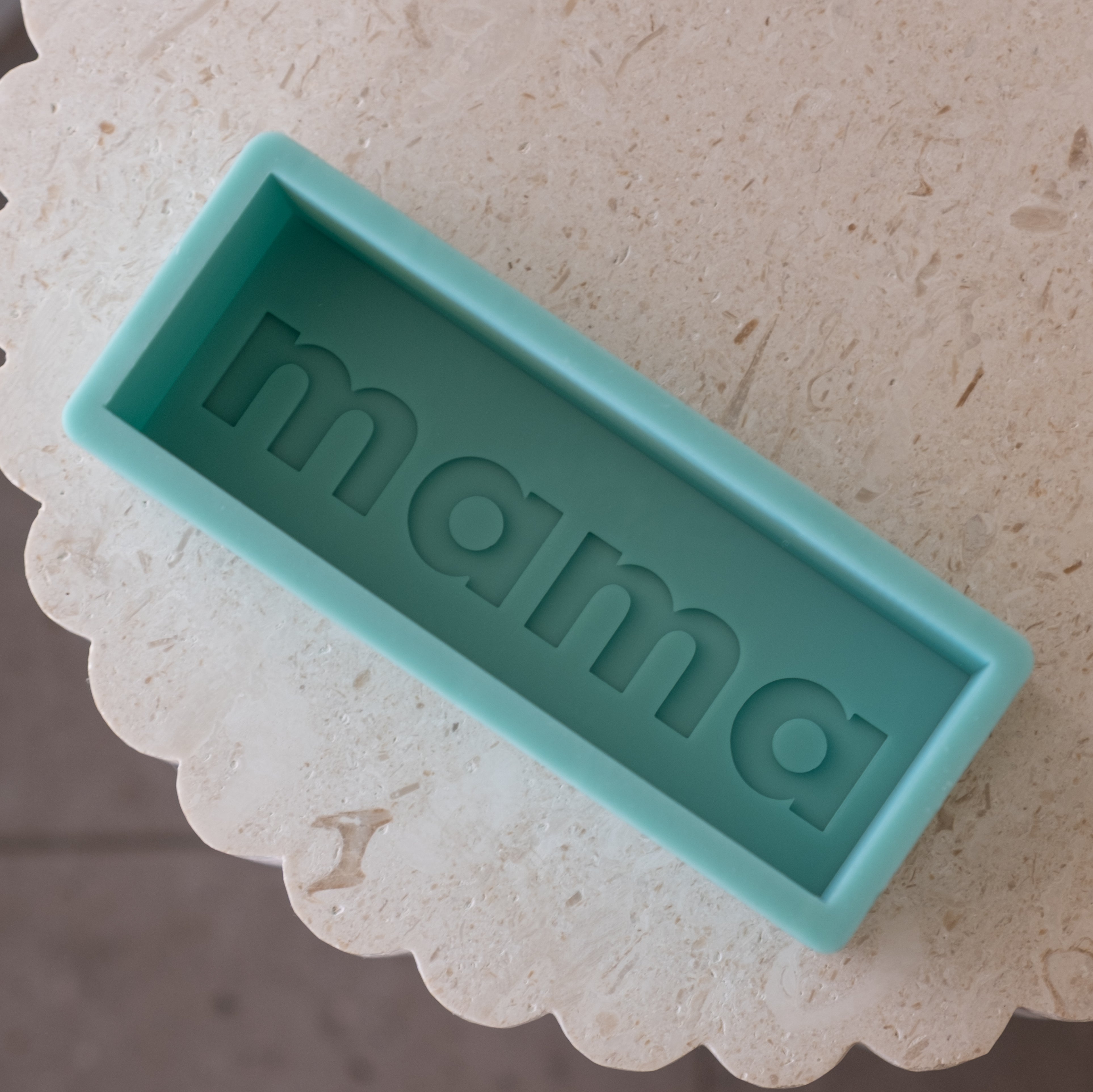 A versatile Mama Block Silicone Candle Mould silicone candle mould by MYKA Candles and Moulds, suitable for resin moulds and decorative cake mould shapes.