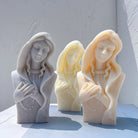 A detailed Mary's Grace Silicone Candle Mould silicone candle mould by MYKA Candles and Moulds, perfect for candle making, soap moulds, and resin moulds.