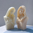 Durable Mary's Grace Silicone Candle Mould silicone candle mould by MYKA Candles and Moulds, ideal for resin moulds, soap moulds, and cake mould creations.