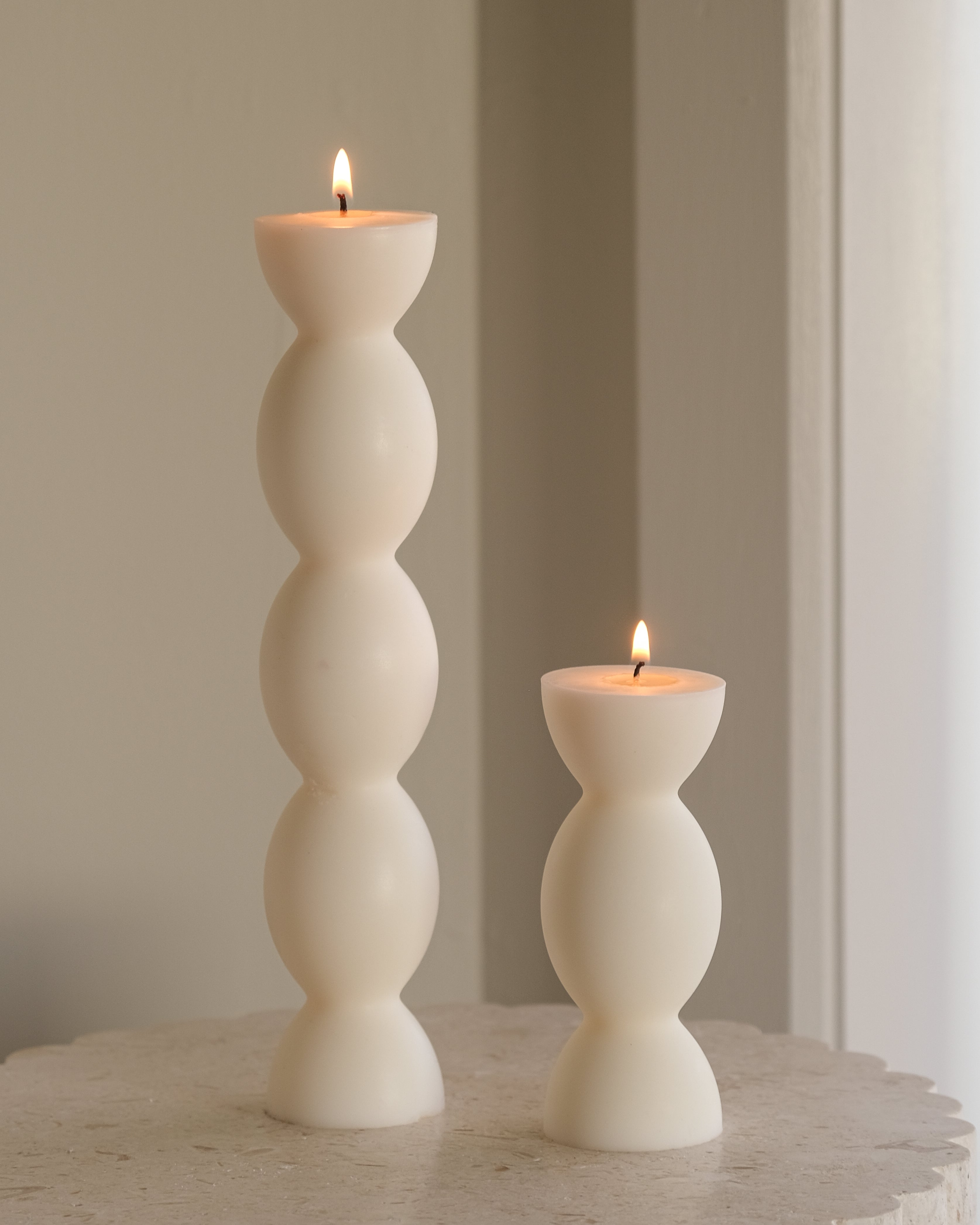 The Mia & Maya Pillar Candle Mould silicone candle mould by MYKA Candles and Moulds, optimized for professional candle, soap, and cake moulds.