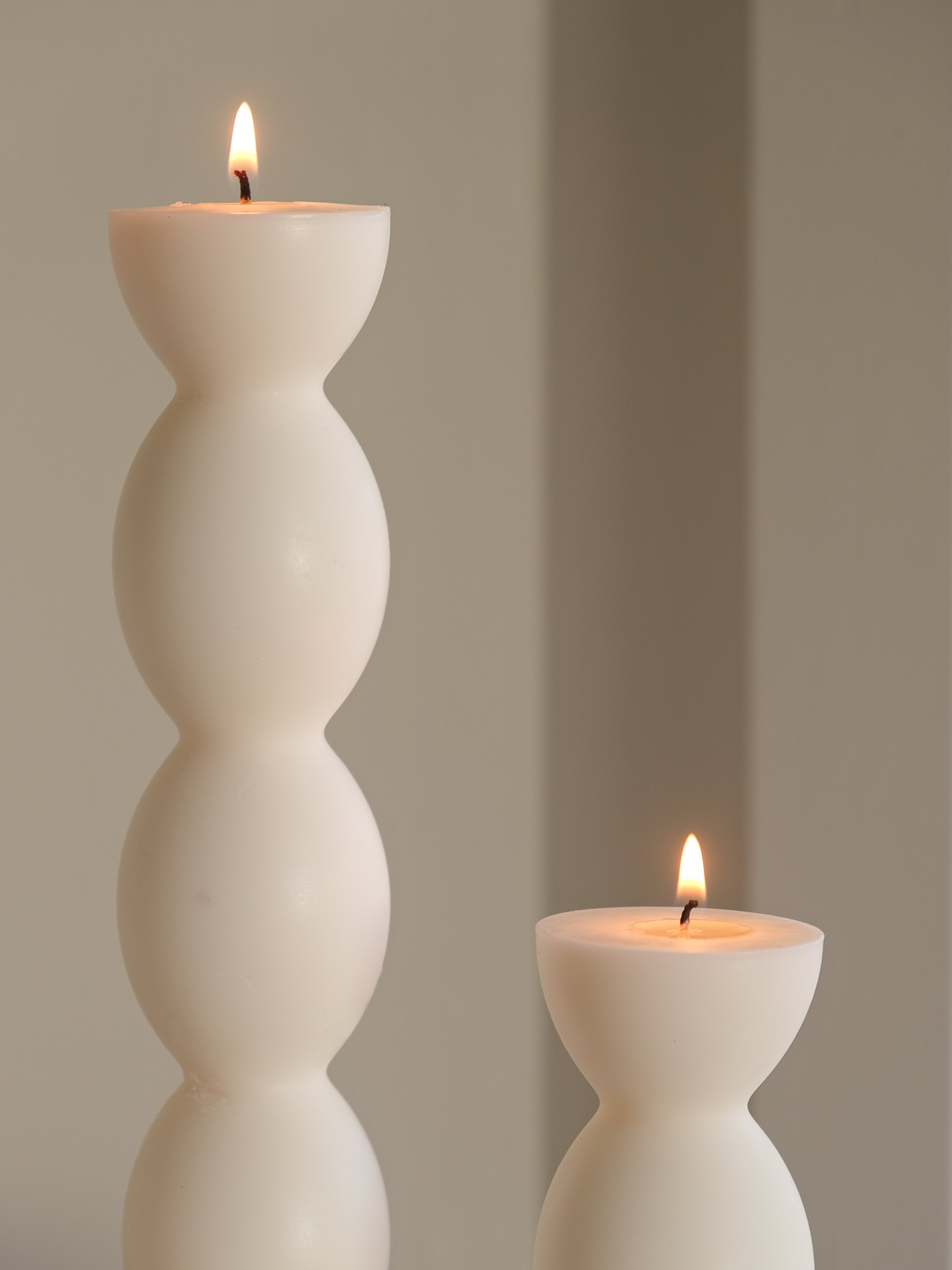 Durable Mia & Maya Pillar Candle Mould silicone candle mould by MYKA Candles and Moulds, ideal for resin moulds, soap moulds, and cake mould creations.