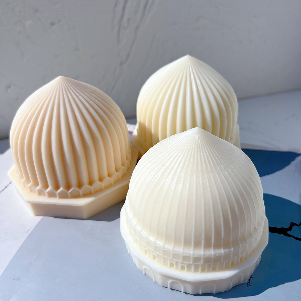 The Mosque Dome Candle Moulds silicone candle mould by MYKA Candles and Moulds, a must-have for resin moulds and DIY baking mould enthusiasts.