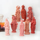 A high-performance Mother Mary Candle Moulds silicone candle mold from MYKA Candles and Moulds for resin art and professional baking mould use.