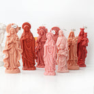 The flexible Mother Mary Candle Moulds silicone candle mould by MYKA Candles and Moulds, suitable for soap moulds and food-grade cake mould use.