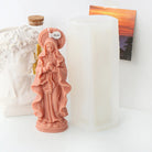 The Mother Mary Candle Moulds silicone candle mould from MYKA Candles and Moulds, a professional supply for candle, soap, and baking moulds.