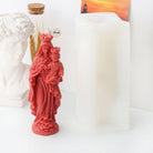 The Mother Mary Candle Moulds silicone candle mould by MYKA Candles and Moulds, perfect for small business candle, soap, and cake mould production.