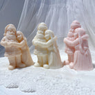 A heat-resistant Mr. & Mrs. Claus Candle Mould silicone candle mould by MYKA Candles and Moulds, ideal for soap, resin, and baking mould applications.