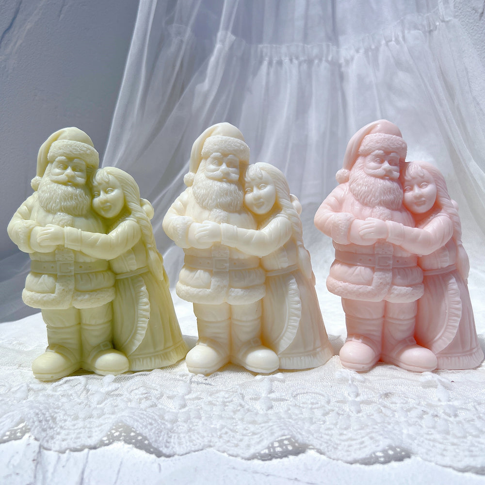 The Mr. & Mrs. Claus Candle Mould silicone candle mould by MYKA Candles and Moulds, a must-have for resin moulds and DIY baking mould enthusiasts.