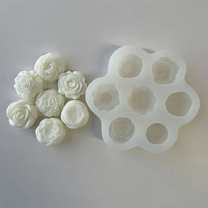 The Multi Cavity Flower Candle Mould silicone candle mould by MYKA Candles and Moulds, optimized for professional candle, soap, and cake moulds.