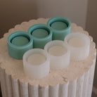 The Multi-Cavity Mini Jar Mould silicone candle mold by MYKA Candles and Moulds, featuring high detail for cement and plaster vessel moulds.