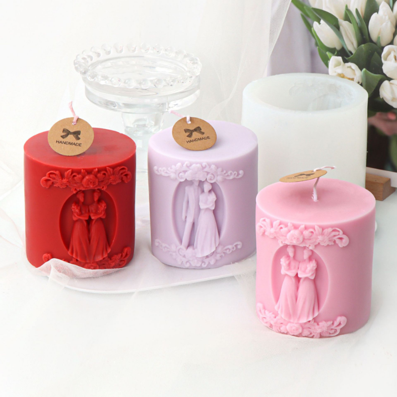 A Newly-wed Candle Moulds silicone candle mold by MYKA Candles and Moulds, the perfect multipurpose tool for soap, resin, and cake mould casting.