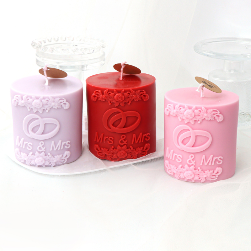 A premium Newly-wed Candle Moulds silicone candle mold by MYKA Candles and Moulds, a versatile tool for soap, resin, and cake mould crafting.