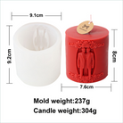 Showcasing the Newly-wed Candle Moulds silicone candle mould by MYKA Candles and Moulds for creative baking moulds and candle making.