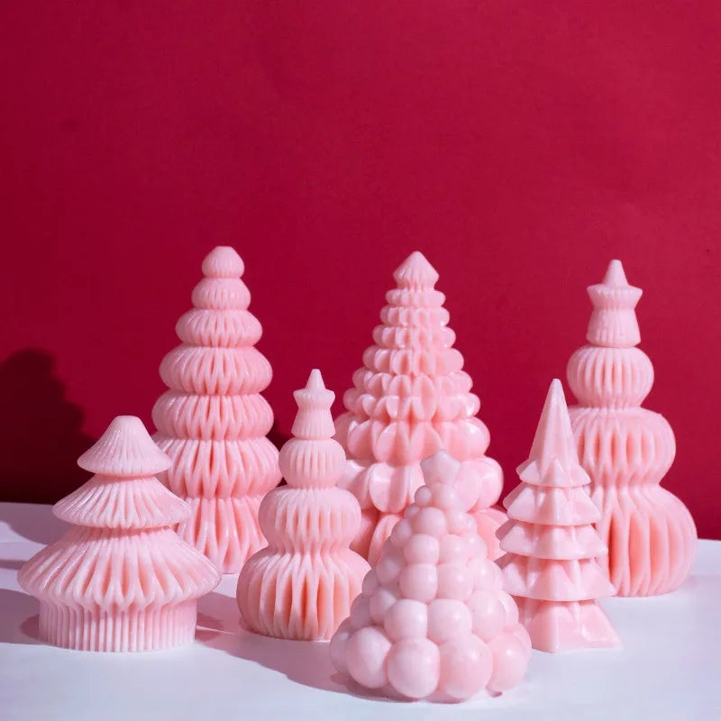 Close-up of the Origami Tree Silicone Candle Moulds silicone candle mould by MYKA Candles and Moulds for soy wax, soap moulds, and baking mould hobbyists.