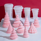 The flexible Origami Tree Silicone Candle Moulds silicone candle mould by MYKA Candles and Moulds, suitable for soap moulds and food-grade cake mould use.