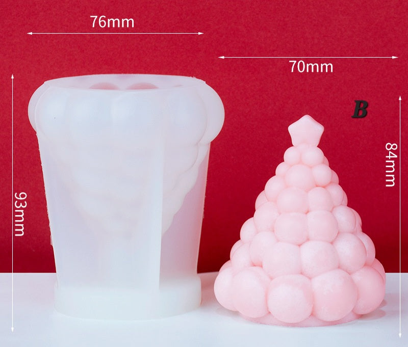 View of the Origami Tree Silicone Candle Moulds silicone candle mould from MYKA Candles and Moulds, ideal for DIY soap moulds and cake mould projects.