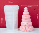 An aesthetic Origami Tree Silicone Candle Moulds silicone candle mould from MYKA Candles and Moulds, perfect for soap, resin, and cake mould art.