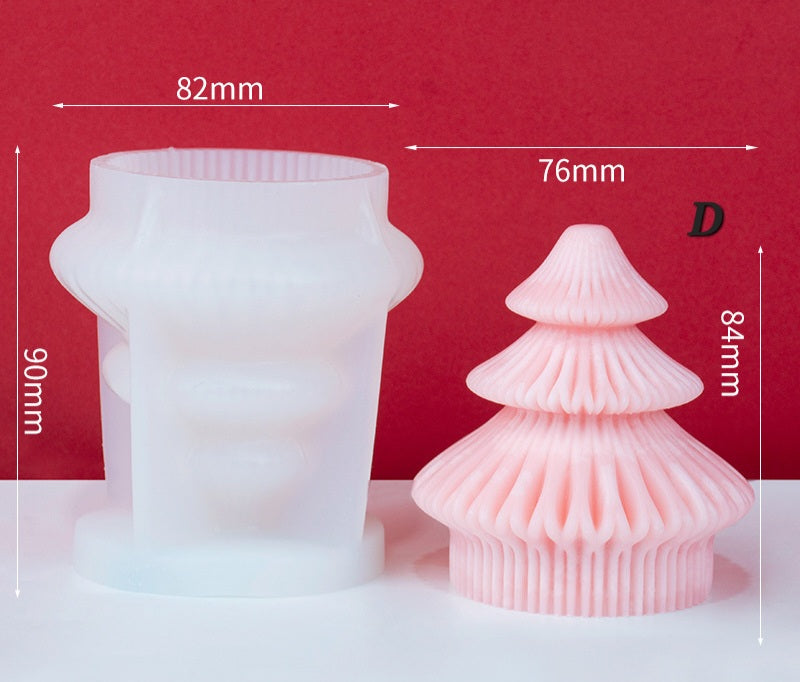 A versatile Origami Tree Silicone Candle Moulds silicone candle mould by MYKA Candles and Moulds, suitable for resin moulds and decorative cake mould shapes.