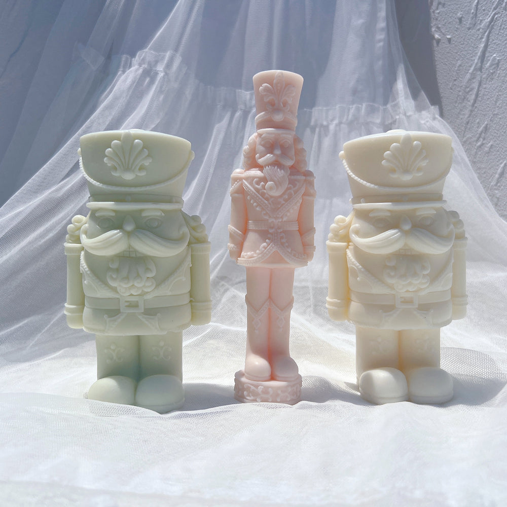 A versatile Ornamental Nutcracker Candle Mould silicone candle mould by MYKA Candles and Moulds, suitable for resin moulds and decorative cake mould shapes.
