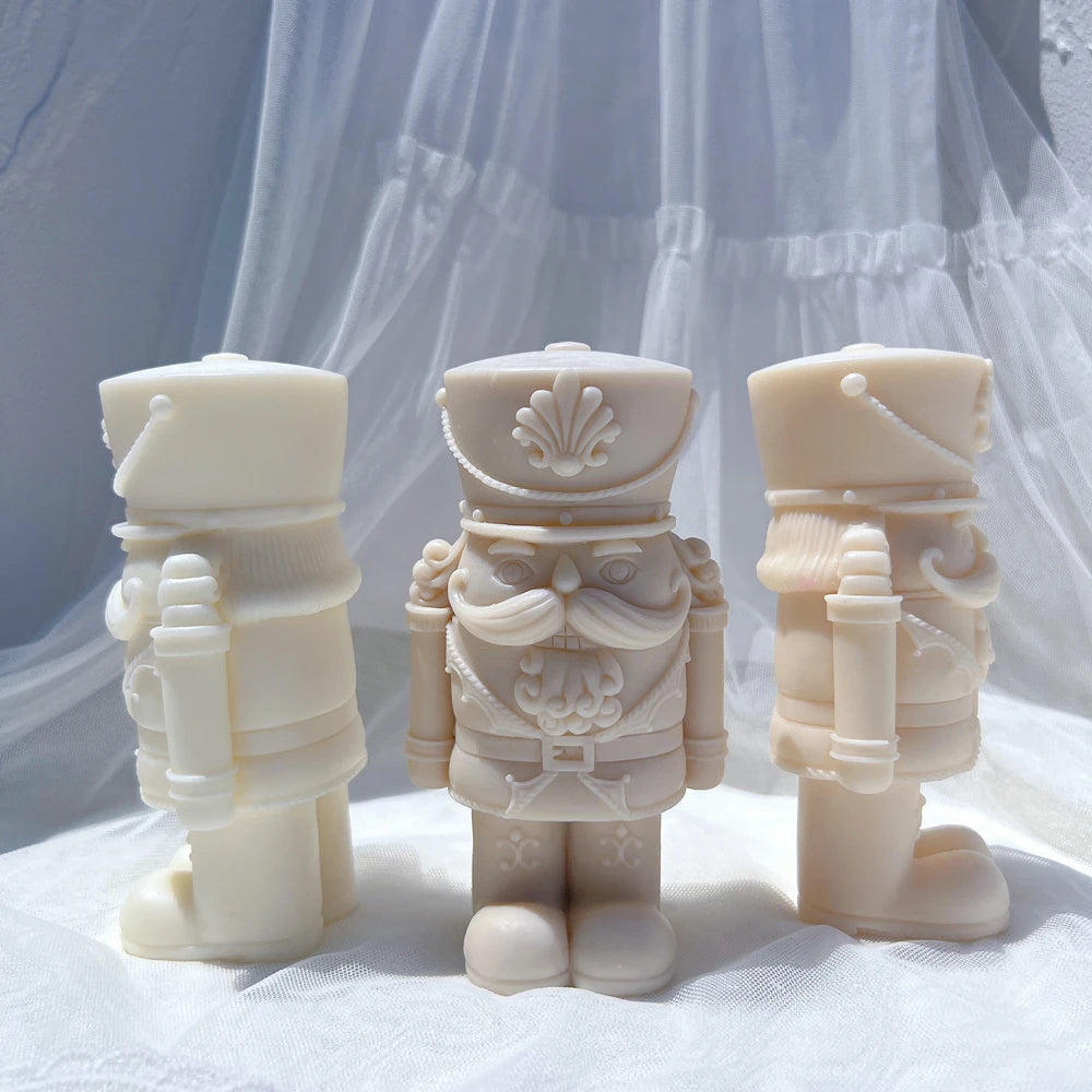 High-quality Ornamental Nutcracker Candle Mould silicone candle mould from MYKA Candles and Moulds, great for resin moulds and professional baking mould needs.