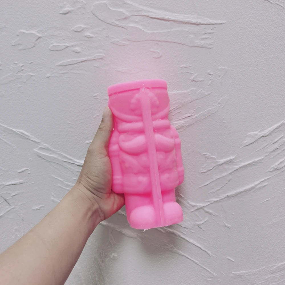 The Ornamental Nutcracker Candle Mould silicone candle mould by MYKA Candles and Moulds, a top choice for artistic resin moulds and baking moulds.