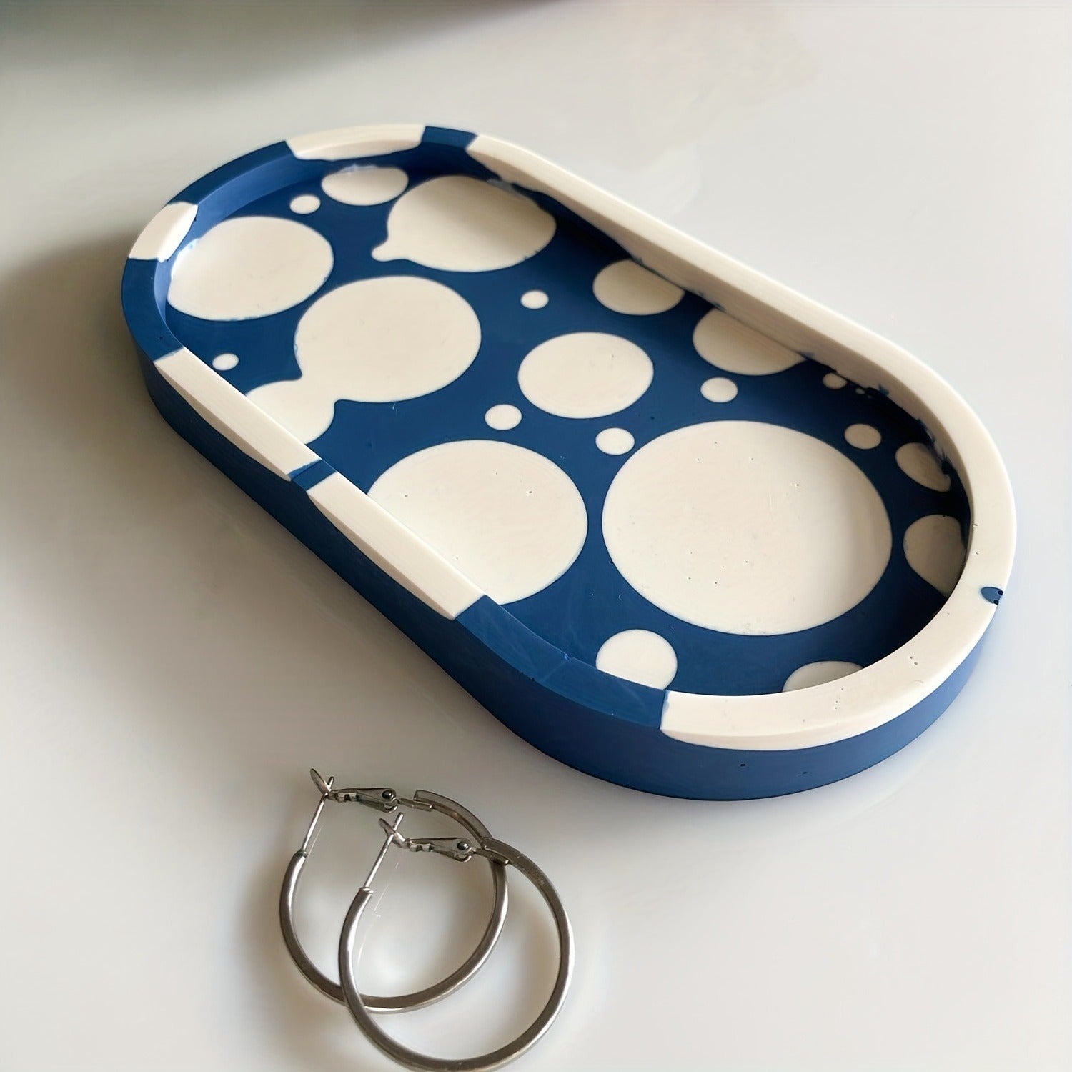 A heat-resistant Oval Tray Candle Mould silicone candle mould by MYKA Candles and Moulds, ideal for soap, resin, and baking mould applications.