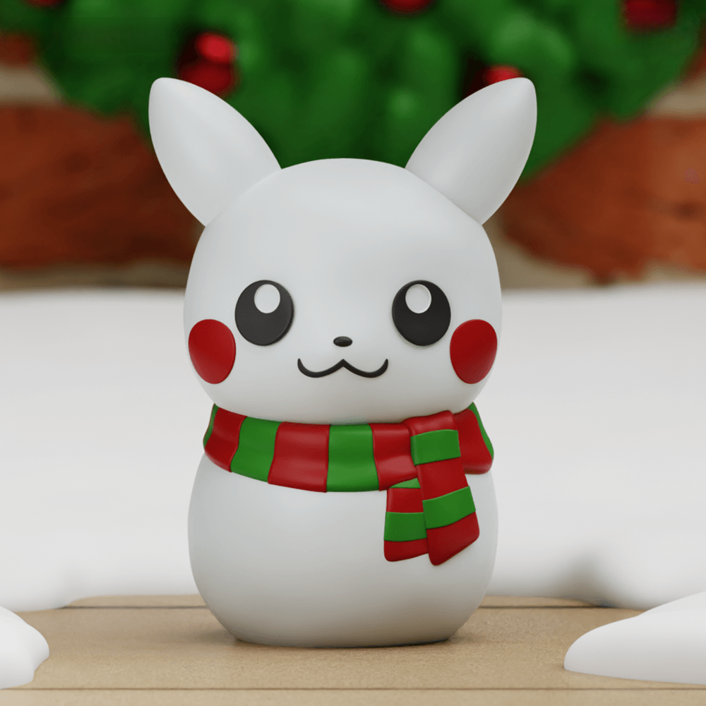 The Pika Snowman Silicone Candle Mould silicone candle mould by MYKA Candles and Moulds, perfect for small business candle, soap, and cake mould production.