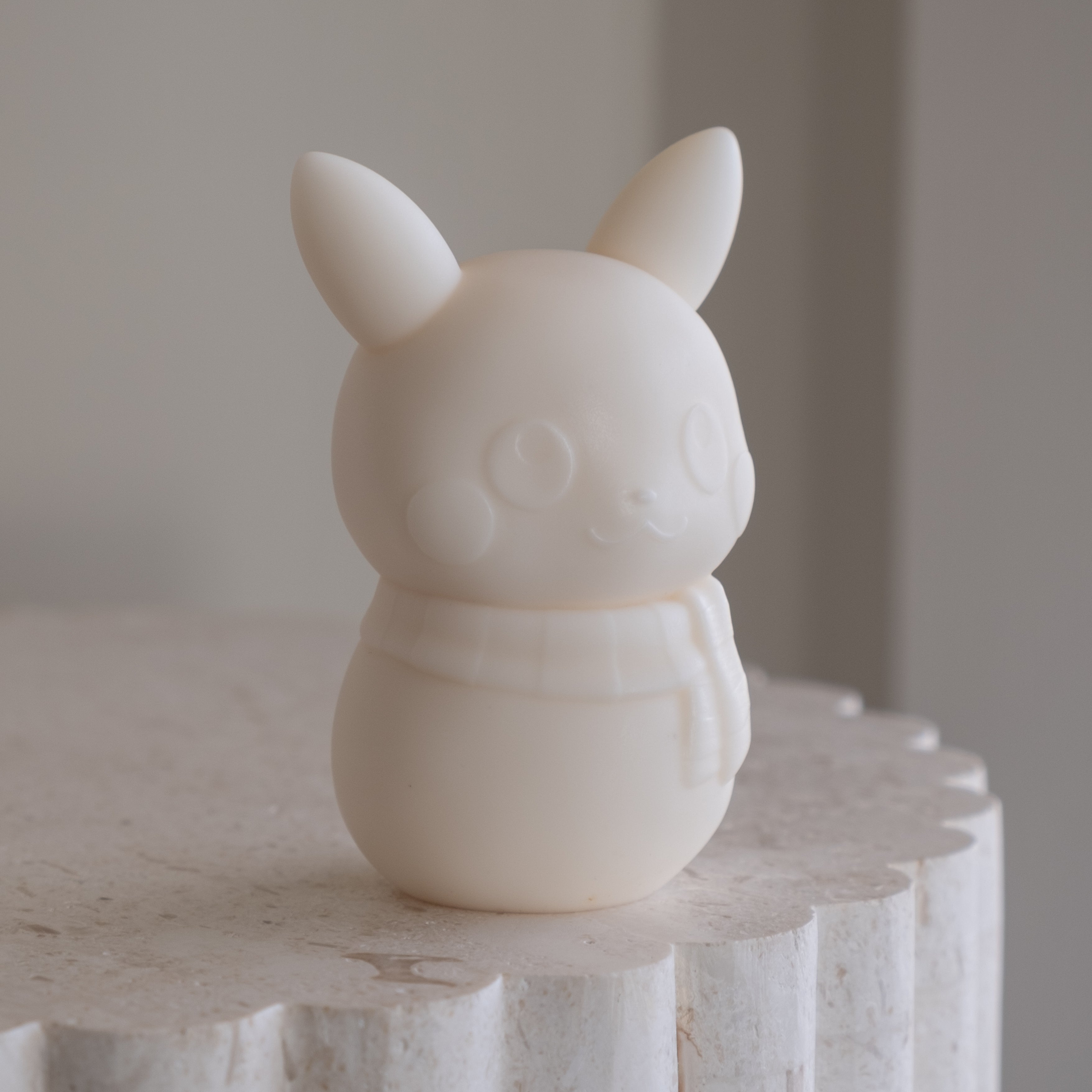 View of the Pika Snowman Silicone Candle Mould silicone candle mould from MYKA Candles and Moulds, ideal for DIY soap moulds and cake mould projects.