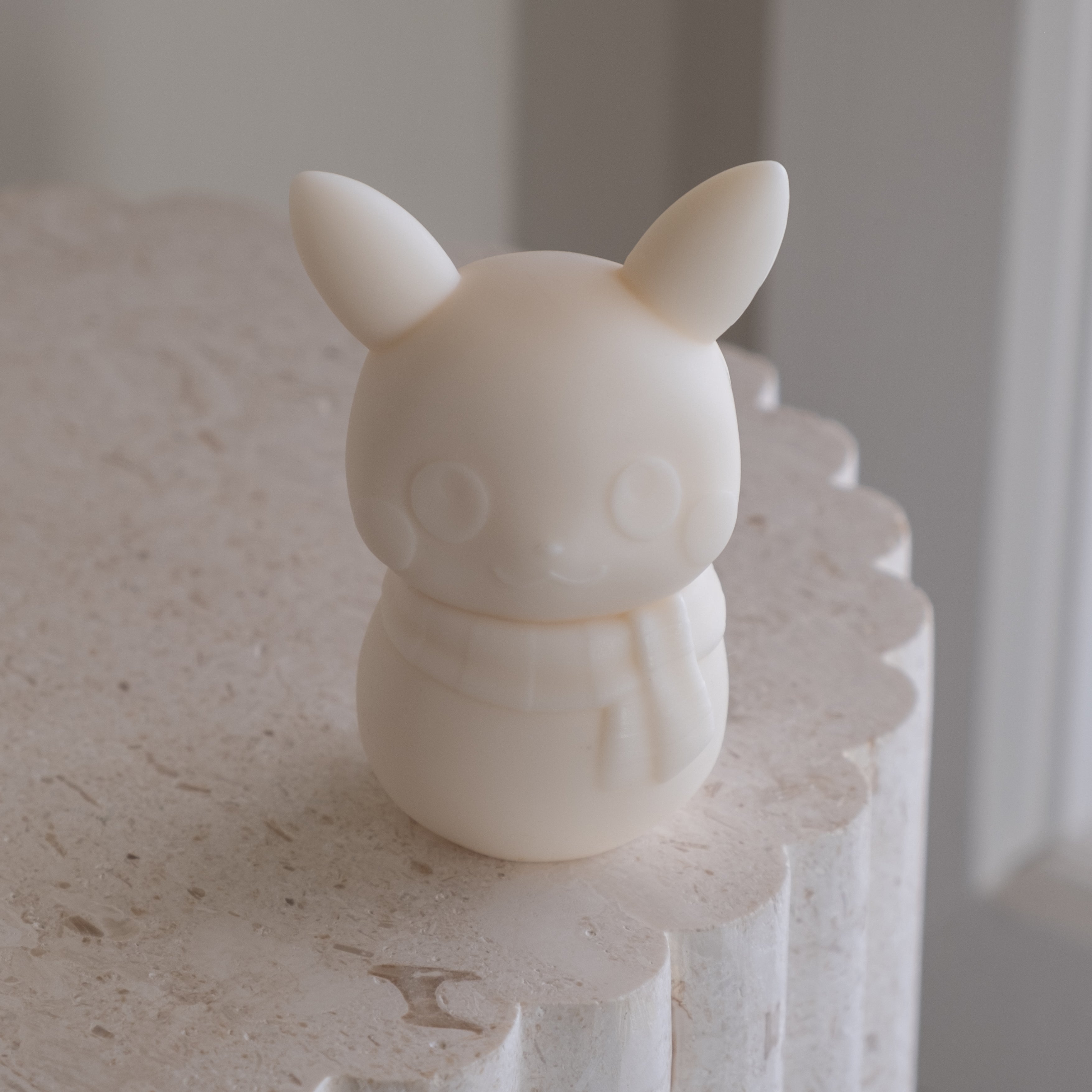 Precision-designed Pika Snowman Silicone Candle Mould silicone candle mold by MYKA Candles and Moulds for resin moulds and gourmet cake mould designs.