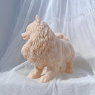 A Pomeranian Puppy Candle Mould silicone candle mold by MYKA Candles and Moulds, the perfect multipurpose tool for soap, resin, and cake mould casting.