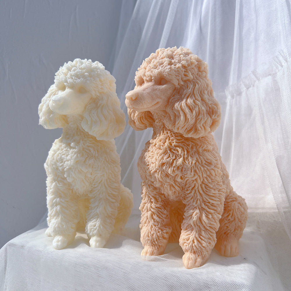 The Poodle Candle Mould silicone candle mould by MYKA Candles and Moulds, a must-have for resin moulds and DIY baking mould enthusiasts.