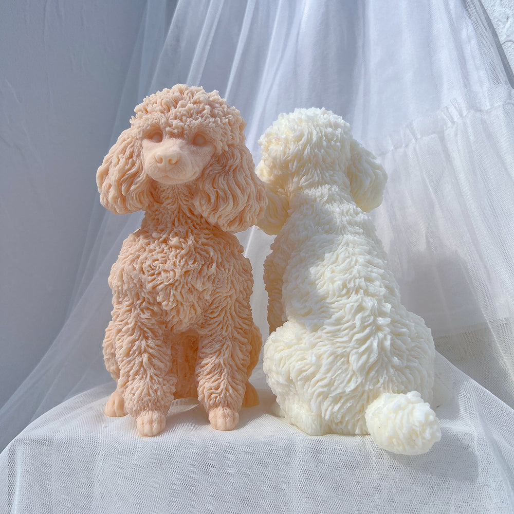 The Poodle Candle Mould silicone candle mould by MYKA Candles and Moulds, optimized for professional candle, soap, and cake moulds.