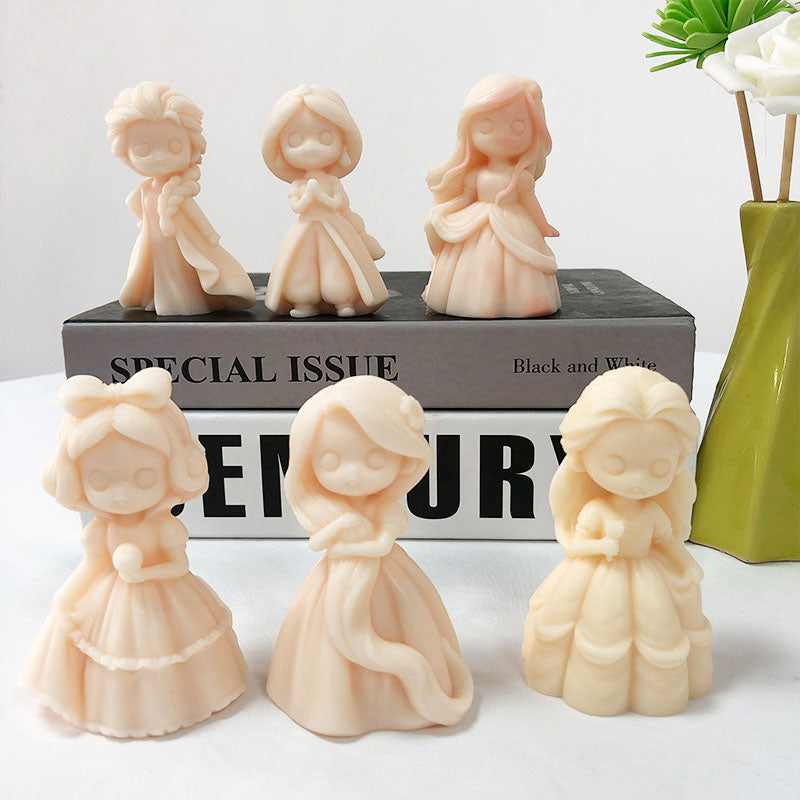 The Princess Candle Moulds silicone candle mould by MYKA Candles and Moulds, perfect for small business candle, soap, and cake mould production.
