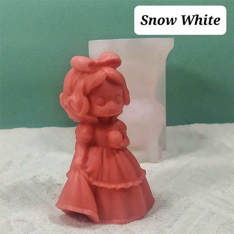 Handmade Princess Candle Moulds silicone candle mold from MYKA Candles and Moulds, perfect for resin moulds and unique baking mould shapes.