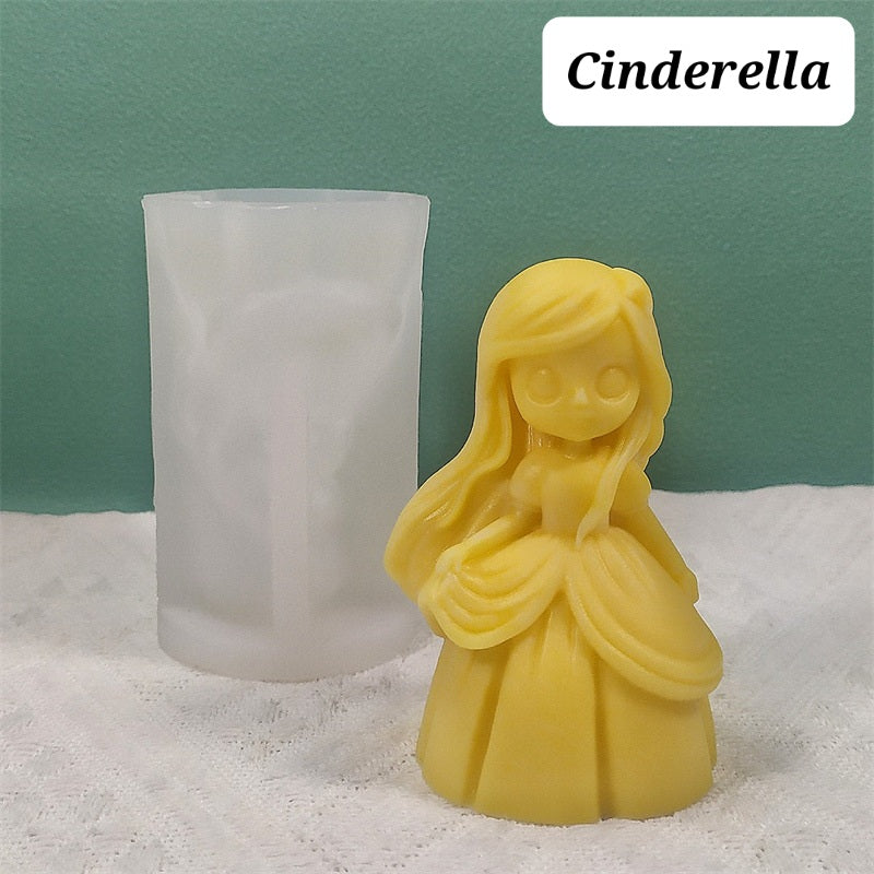 View of the Princess Candle Moulds silicone candle mould from MYKA Candles and Moulds, ideal for DIY soap moulds and cake mould projects.