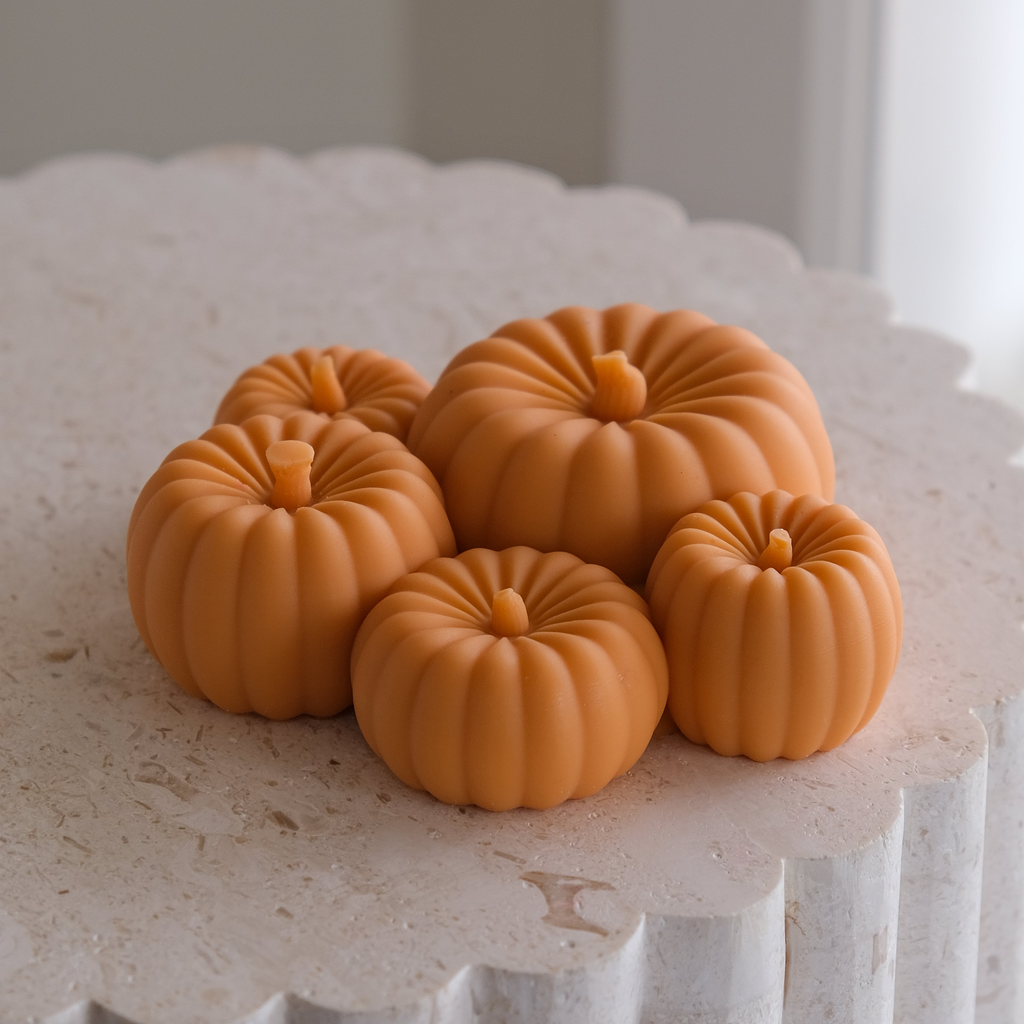 Precision-designed Pumpkin Patch Candle Mould silicone candle mold by MYKA Candles and Moulds for resin moulds and gourmet cake mould designs.
