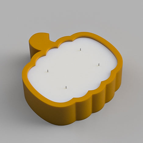 An intricate Pumpkin Vessel Mould silicone candle mold by MYKA Candles and Moulds, designed for aesthetic home decor and vessel moulds.