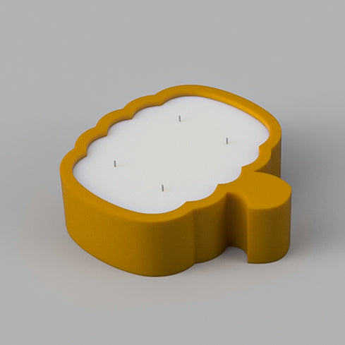 Durable Pumpkin Vessel Mould silicone candle mould by MYKA Candles and Moulds, ideal for flower pot moulds and candle jars.